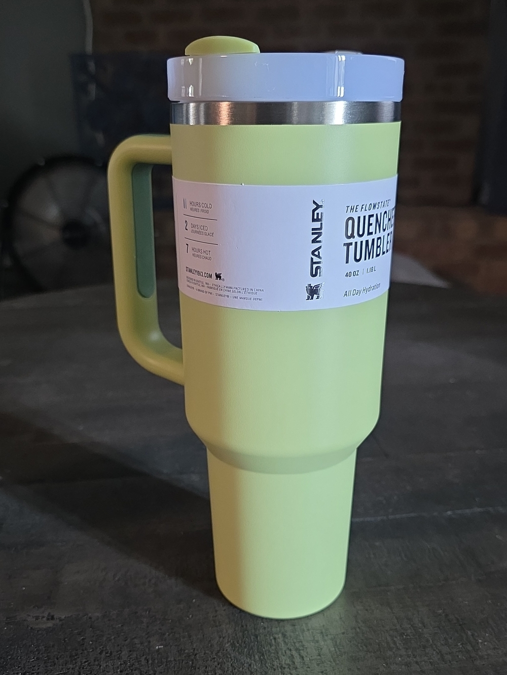 Stanley Lime Green Insulated Quencher Tumbler with Handle